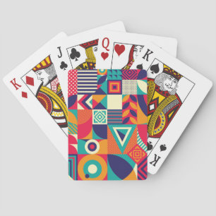 Jeu De Cartes Pop formes géométriques abstraites, motif transpar
