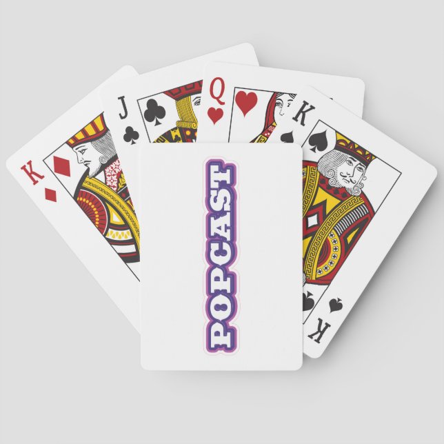 Jeu De Cartes POPCAST lecture de cartes (non marquée) (dos)
