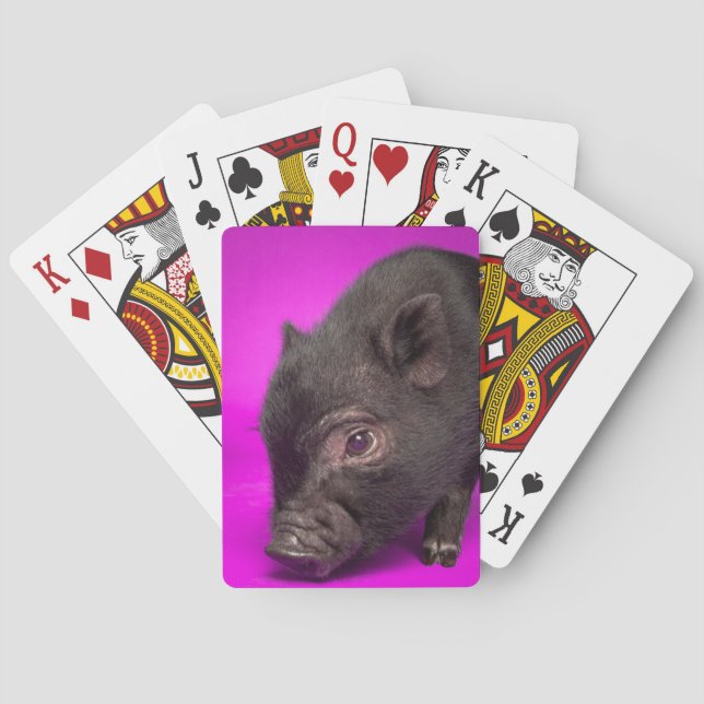 Jeu De Cartes Porc noir de bébé (dos)