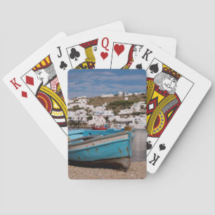 Jeu De Cartes Port et zone portuaire avec bateaux de pêche grecs