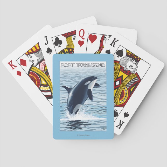 Jeu De Cartes Port Townsend, sauter de WashingtonOrca (dos)