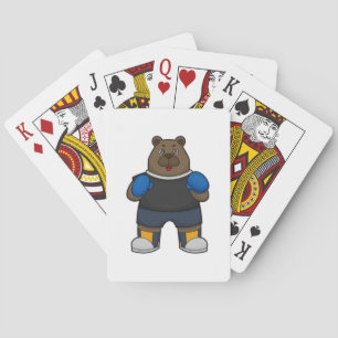 Jeu De Cartes Porter comme boîte avec gants de boxe