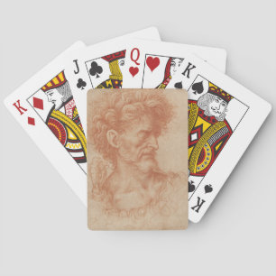 Jeu De Cartes Portrait à la sanguine de style baroque Renaissanc