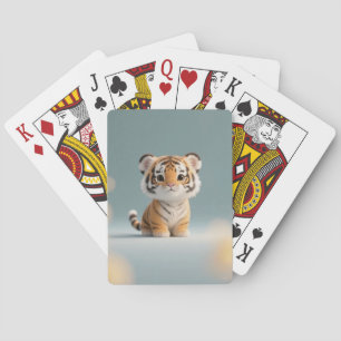 Jeu De Cartes Portrait adorable Baby Tiger
