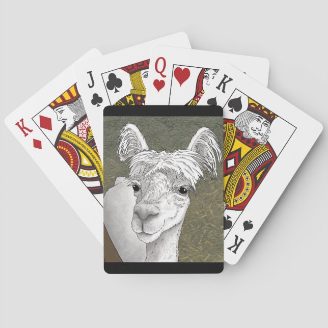 Jeu De Cartes Portrait Alpaca 2 (dos)