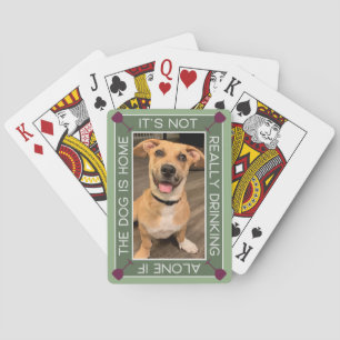 Jeu De Cartes Portrait amusant pour animal   Boire Avec Le Chien