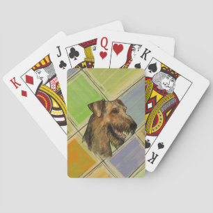 Jeu De Cartes Portrait d'Airedale Terrier
