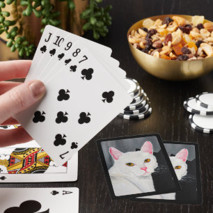 Jeu De Cartes Portrait de Blanca Peinture par Alfred Fox