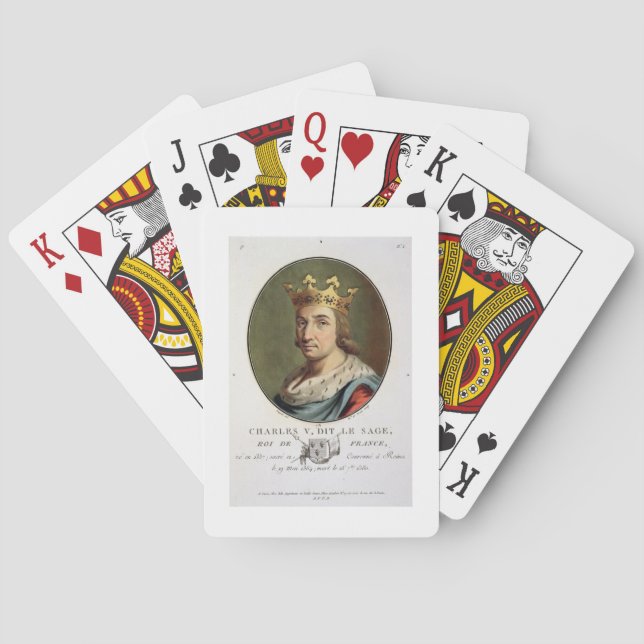 Jeu De Cartes Portrait de Charles V, appelé "Le Sage Roi de F (dos)