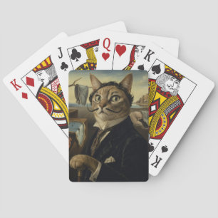 Jeu De Cartes Portrait de chat de l'artiste surréaliste Salvador