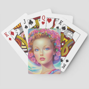 Jeu De Cartes Portrait de couronne éthérée