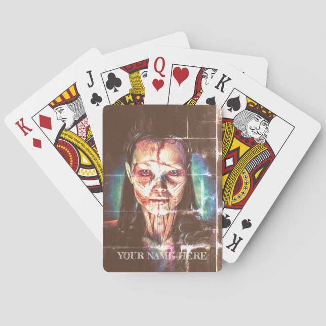 Jeu De Cartes Portrait de femme. (dos)