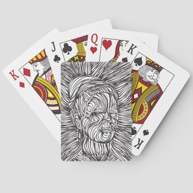 Jeu De Cartes Portrait de Frida Kahlo en lignes (dos)