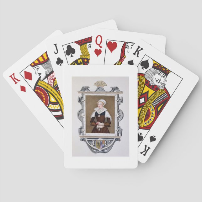 Jeu De Cartes Portrait de Lady Jane Grey (1537-54) 'Neuf-Jours Q (dos)