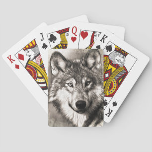 Jeu De Cartes Portrait de loup