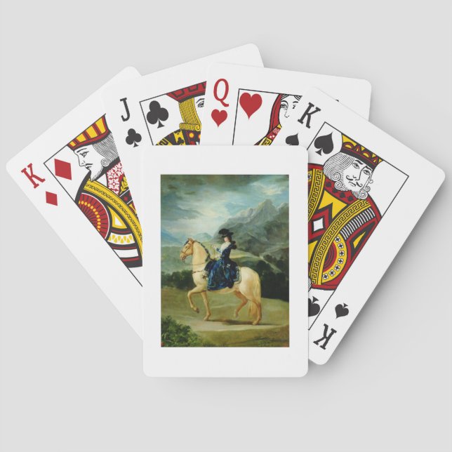 Jeu De Cartes Portrait de Maria Teresa de Vallabriga à cheval (dos)