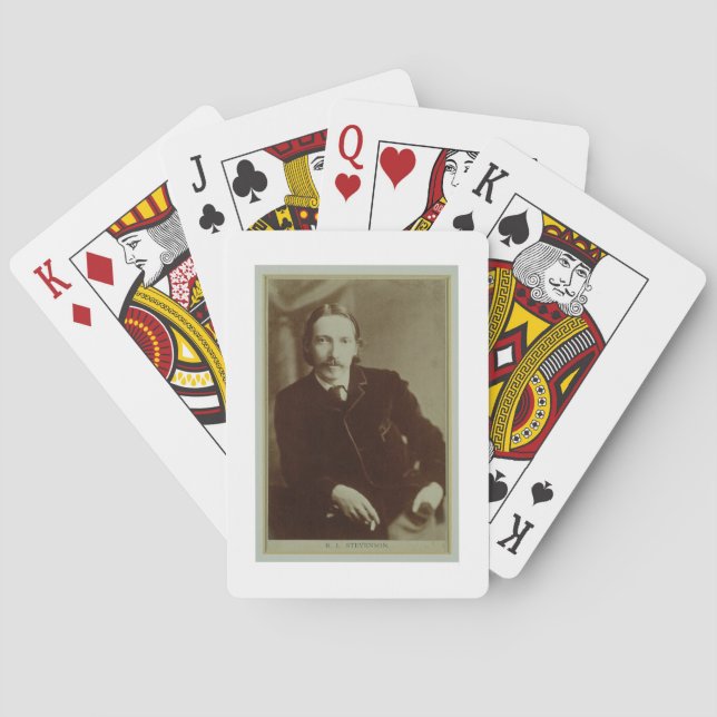 Jeu De Cartes Portrait de Robert Louis Balfour Stevenson (dos)