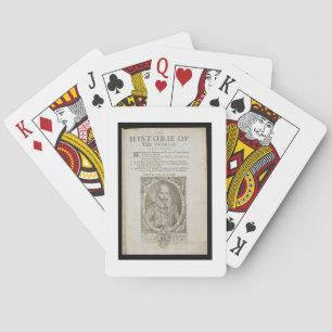 Jeu De Cartes Portrait de Sir Walter Raleigh