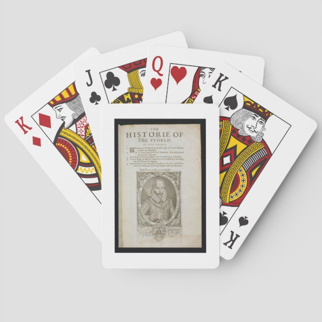 Jeu De Cartes Portrait de Sir Walter Raleigh (dos)