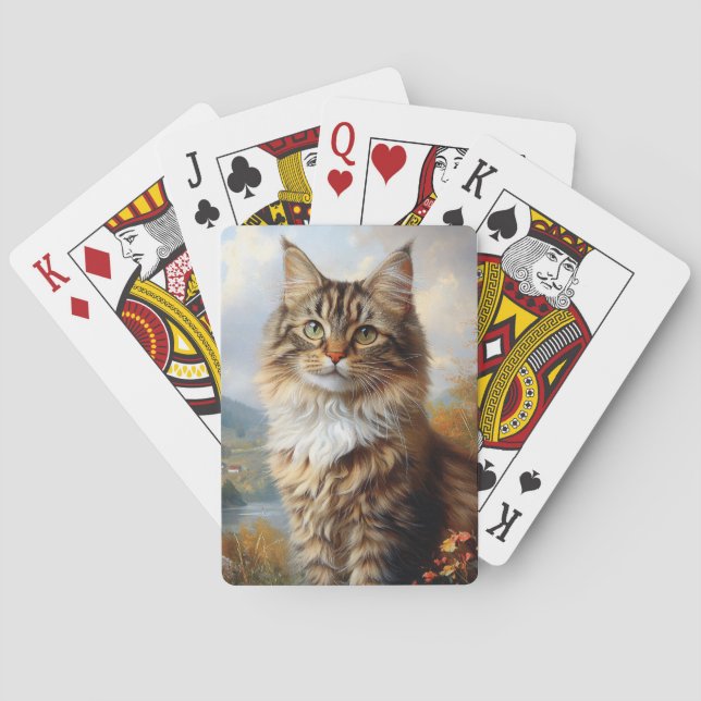 Jeu De Cartes Portrait du Maine Coon Kitten (dos)