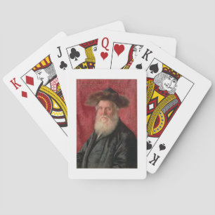 Jeu De Cartes Portrait du rabbin de Nadvorno, vers 1910 (huile s