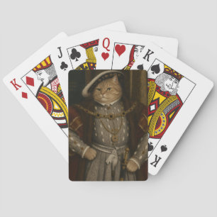 Jeu De Cartes Portrait du roi chat Tudor – Henri VIII Chat Renai