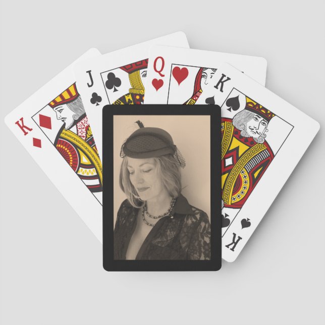 Jeu De Cartes Portrait d'une belle femme (dos)