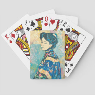 Jeu De Cartes Portrait d'une femme japonaise (par Fujishima Take