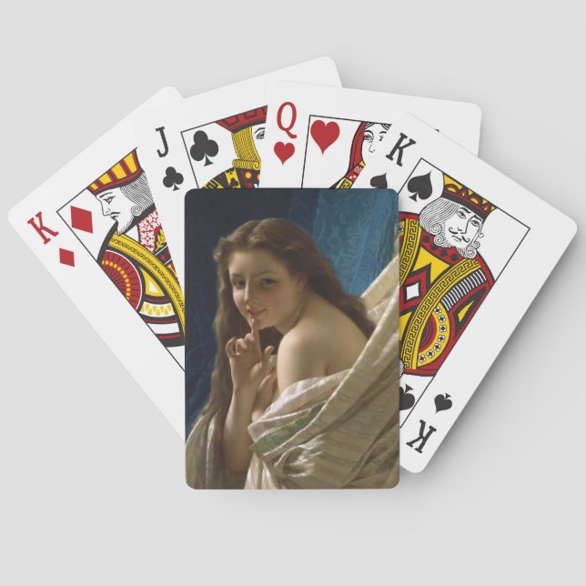 Jeu De Cartes Portrait d'une jeune femme flirteuse (dos)
