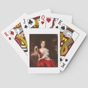 Jeu De Cartes Portrait d'une jeune femme (huile sur toile)