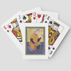 Jeu De Cartes Portrait of Hamida Banu Begum, holding a seal, ill