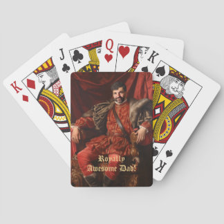 Jeu De Cartes Portrait Royal Personnalisé Photo Ornat