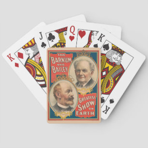 Jeu De Cartes Portraits De P.T. Barnum Et J.A. Bailey