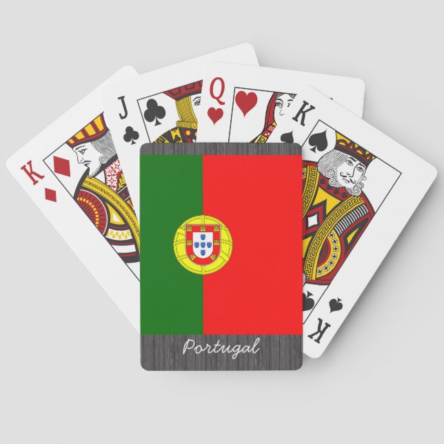 Jeu De Cartes Portugal Drapeau Lecture Cartes (dos)