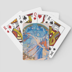 Jeu De Cartes Poster d'Alphonse Mucha pour le Sokol Festival (19