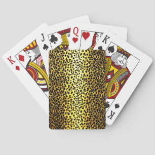 Jeu De Cartes Poster de animal de papier peint Leopard