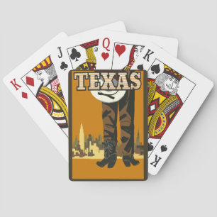 Jeu De Cartes Poster de Personnaliser Vintage Texas