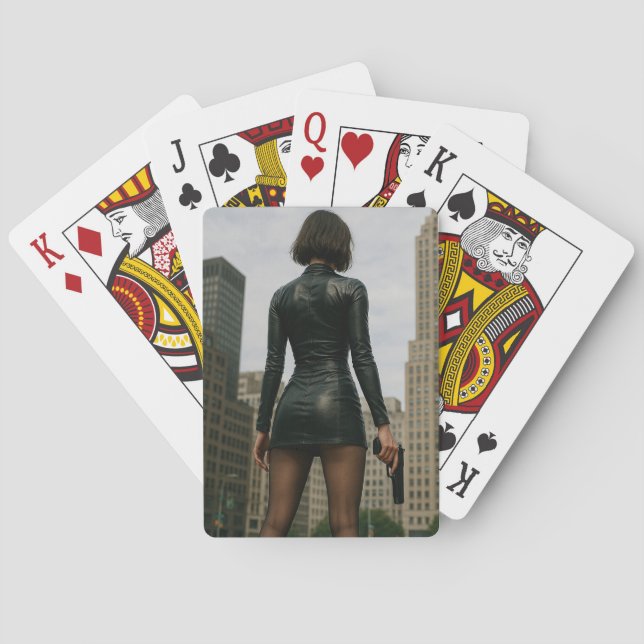 Jeu De Cartes Poster noir (dos)