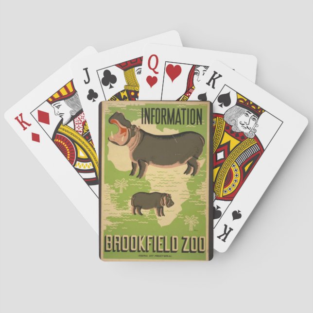 Jeu De Cartes "Poster Vintage de Brookfield WPA" (dos)