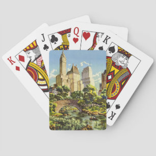Jeu De Cartes Poster vintage de New York City Central Park