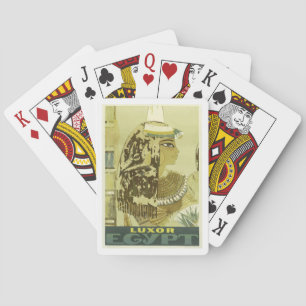 Jeu De Cartes Poster Vintage voyage égyptien