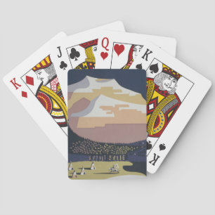 Jeu De Cartes Poster Vintage voyage Promouvoir Les Voyages Au Mo