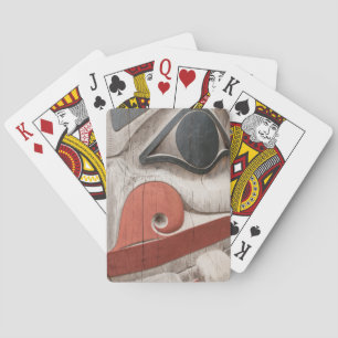 Jeu De Cartes Poteaux totémiques au Musée du centre du patrimoin