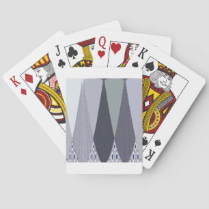 Jeu De Cartes Pots Chevron Gris Cendré Imprimer