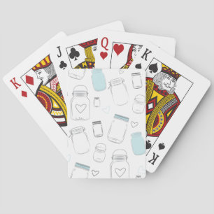 Jeu De Cartes Pots de maçon de campagne rustiques pour cadeaux d