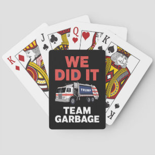 Jeu De Cartes Poubelle de camion Trump 2024 Nous avons réussi l'