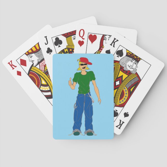 Jeu De Cartes pouce en l'air (dos)