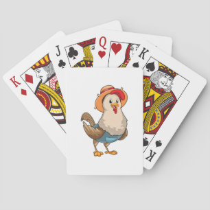 Jeu De Cartes Poulet en fermier avec Casquette