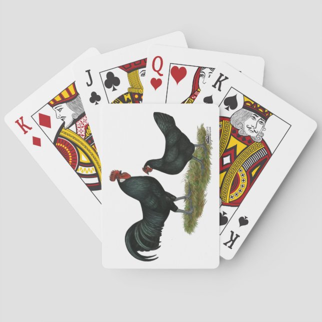 Jeu De Cartes Poulets Augsburger (dos)