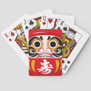 Jeu De Cartes Poupée Daruma (charme traditionnel japonais de cha
